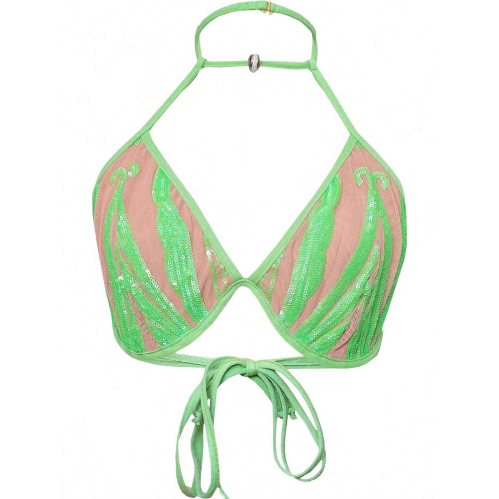 NEW GYV ME BODY carnival bra top in lime